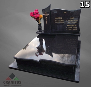 15 nagrobek podwójny ciemny